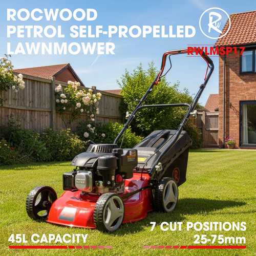 Petrol lawnmower self - lawnmower,