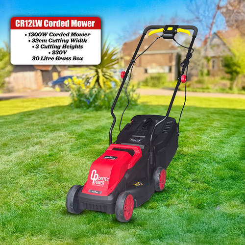 Crytec corded lawn mower - lawn,