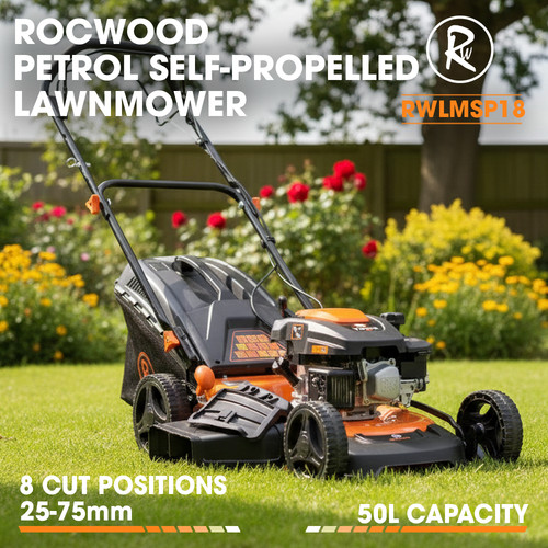 Petrol lawnmower mower - petrol,