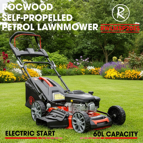 Petrol lawnmower electric - lawnmower,
