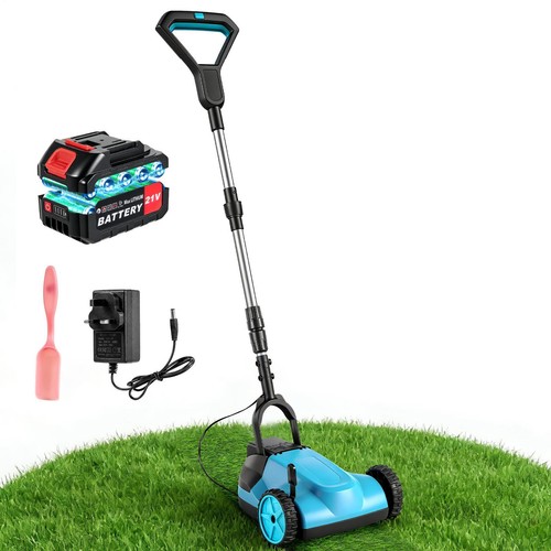 Cordless manual push lawnmower - cordless,