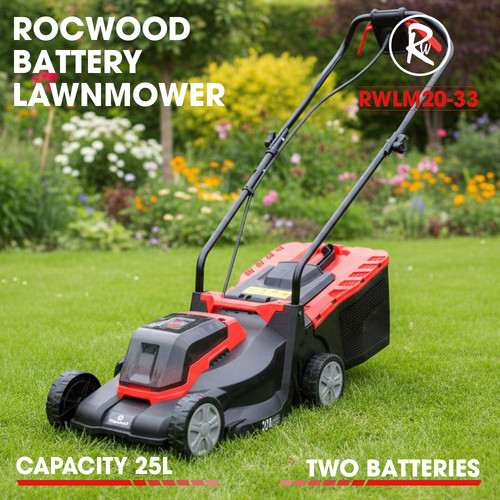 Cordless lawnmower 33cm - cordless,