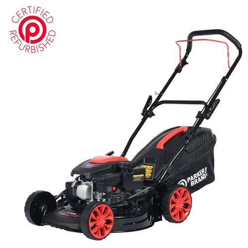 Hand push petrol lawnmower - hand,
